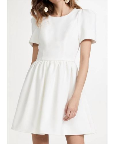 Black Halo Chadwick Mini Dress - White