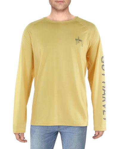 Guy Harvey Moisture Wicking Graphic T-shirt - Yellow