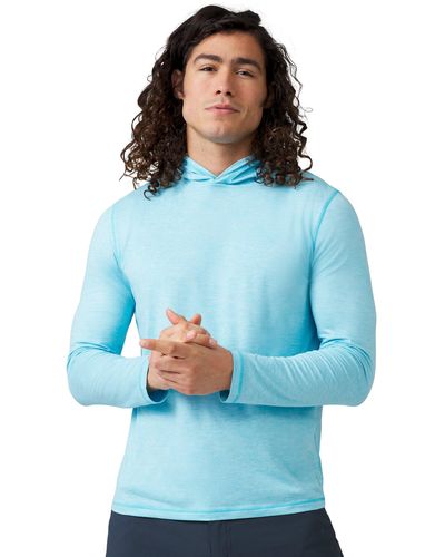 Free Country Super Soft Hooded Sunshirt - Blue
