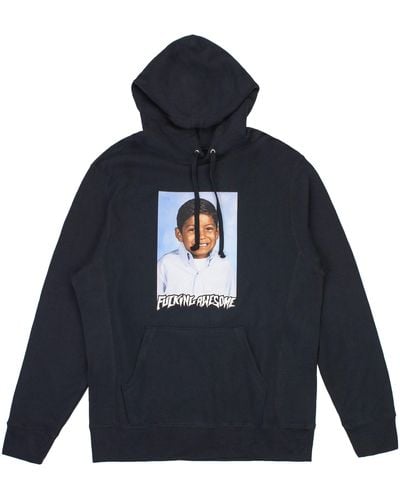 Fucking Awesome Cp - Louie Lopez Photo Hoodie - Blue