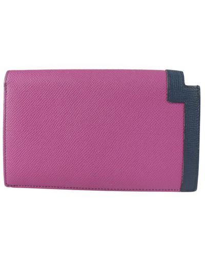 Hermès Camail Leather Wallet (pre-owned) - Purple