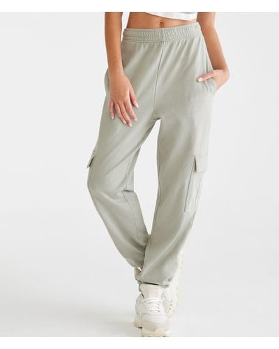 Aéropostale Slouchy Mid-rise Cargo Sweatpants - Gray