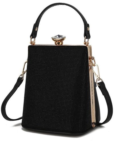 MKF Collection by Mia K Taliah Crossbody Clutch Handbag - Black