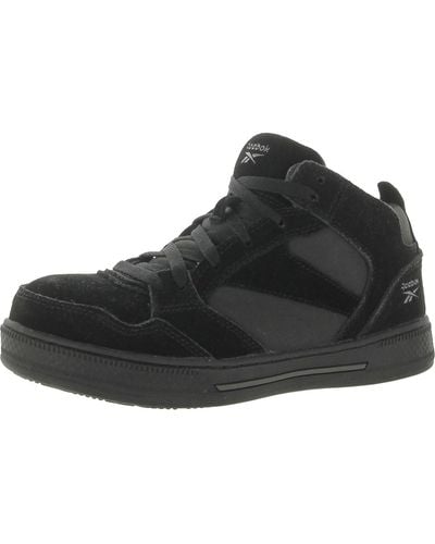 Reebok Dayod Leather Steel Toe Safety Shoes - Black