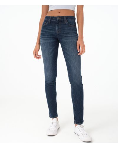 Aéropostale Premium Seriously Stretchy Mid-rise Skinny Jean*** - Blue