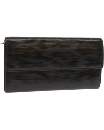Louis Vuitton Portefeuille Sarah Leather Wallet (pre-owned) - Black