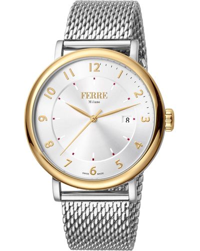 Ferré Fashion 43mm Quartz Watch - Gray