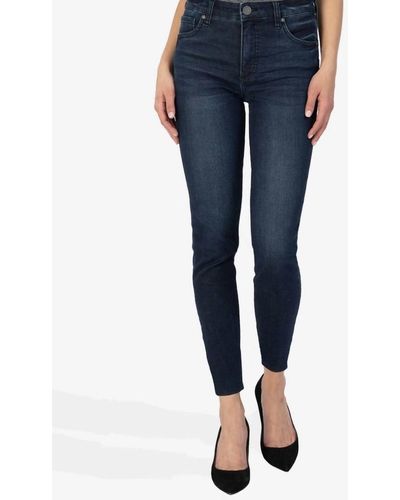 Kut From The Kloth Connie High Rise Fankle Skinny Jeans - Blue