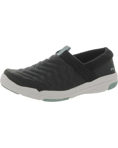 Ryka Ascent Quilted Slip On Sneakers - Black