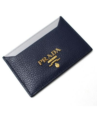 Prada Leather Wallet (pre-owned) - Blue