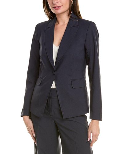 Tahari Crepe Blazer - Blue