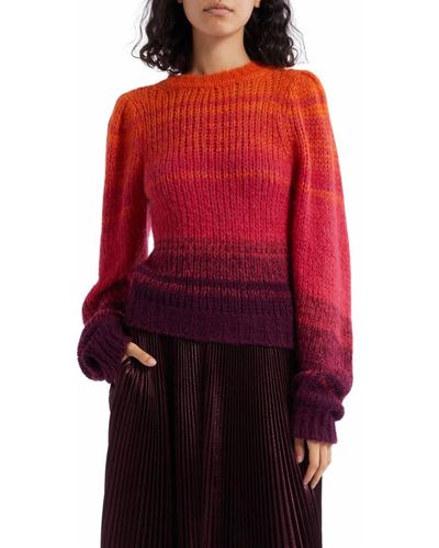 Ulla Johnson Rosalia Pullover Sweater - Red