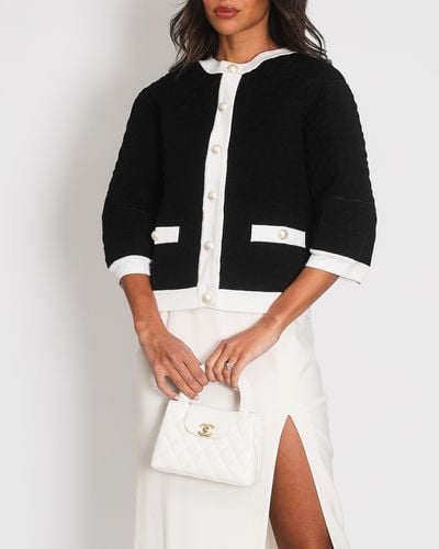 Chanel Ss 2013 Andjacket With Pearl Button Detail - Black