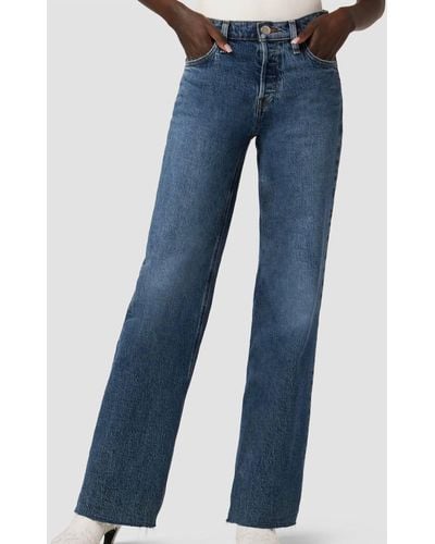 Hudson Jeans Jade High-rise Straight Loose Fit - Blue