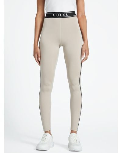 Guess Factory Naavy Piped Logo leggings - Natural
