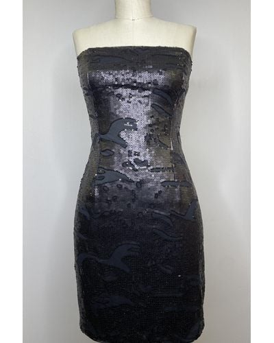 Ariella Strapless Sequin Mini Dress - Black