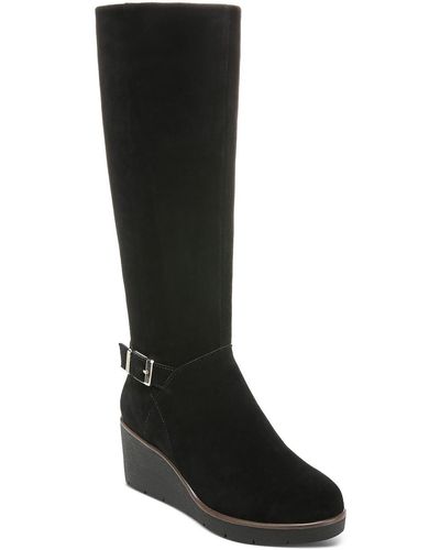 Giani Bernini Atlinaa Suede Tall Knee-high Boots - Black