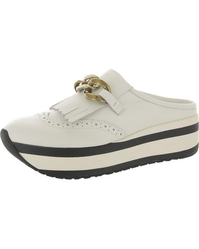 Dolce Vita Jerry Leather Chain Oxfords - White