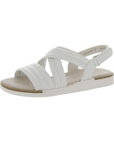 Paul Green Ronnie Leather Strappy Slingback Sandals - White