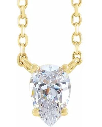 Yellow Gold Floating Diamond Necklace Collection — Cindy Ensor Designs