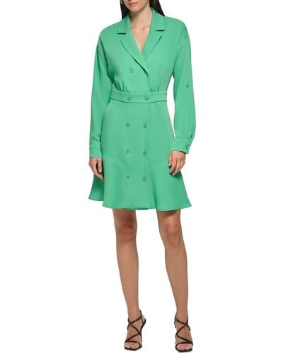 Karl Lagerfeld Career Business Wear To Work Dress - Green