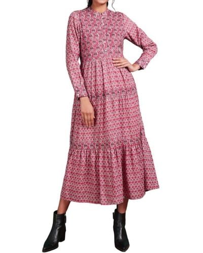 Ro's Garden Wool Diwali Dress - Pink