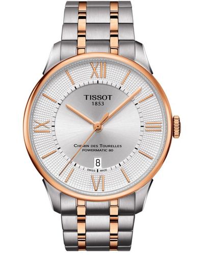 Tissot T0994072203802 Chemin Des Tourelles 42mm Automatic Watch - Metallic