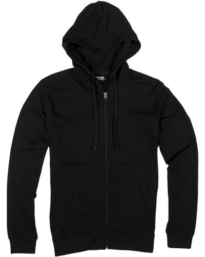 Unsimply Stitched Lounge Zip-up Hoody - Black