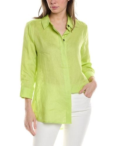 tyler boe Dora Linen Shirt - Green