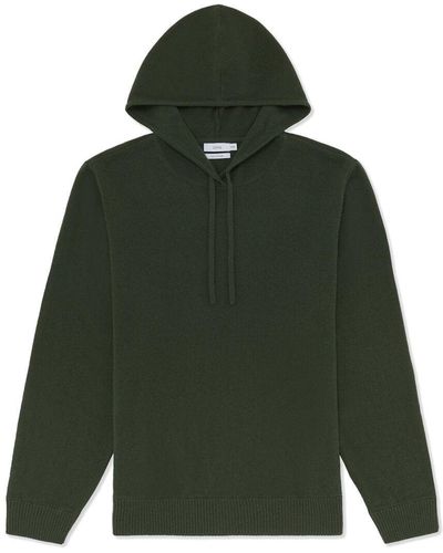 Onia Cashmere Hooded Pullover - Green