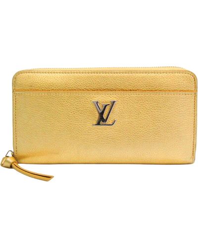 Pre-owned Louis Vuitton Zippy Yellow Leather Wallet