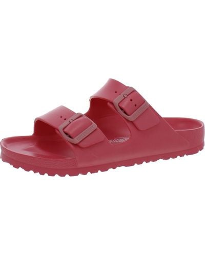 Birkenstock Arizona Eva Thermoplastic Footbed Slide Sandals - Red