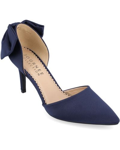 Journee Collection Collection Tanzi Pump - Blue