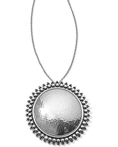 Brighton Telluride Teardrop Round Necklace - Metallic