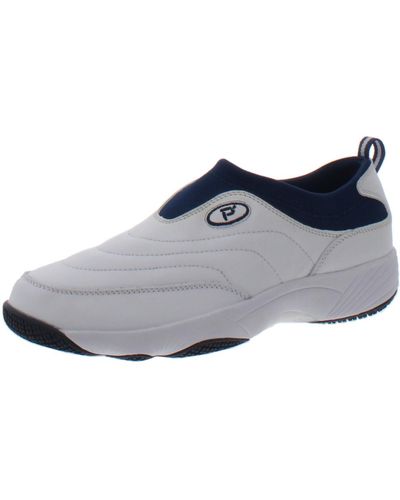 Propet Wash & Wear Comfort Insole Walking Slip-on Sneakers - Gray