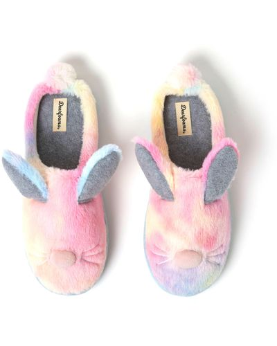 Dearfoams Adult Easter Bunny Clog Slipper - Pink
