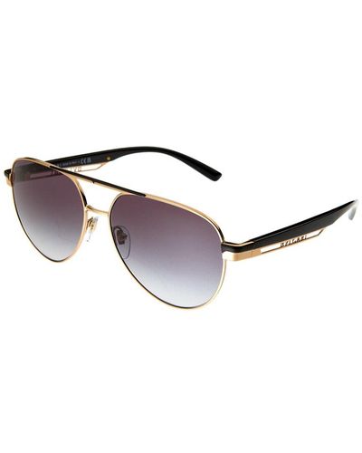 BVLGARI Bv6189 58mm Sunglasses - Metallic