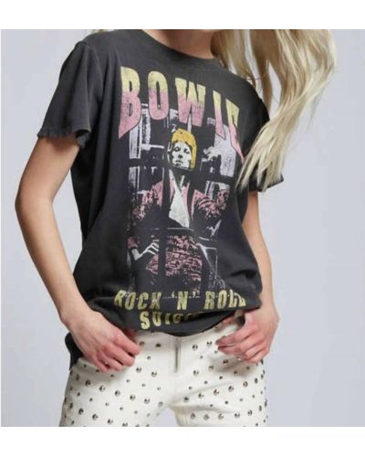 Recycled Karma Bowie Rock'n'roll Suicide Top - Black