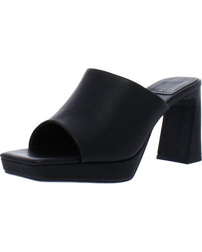 Jeffrey Campbell Caviar Leather Peep-toe Platform Heels - Black