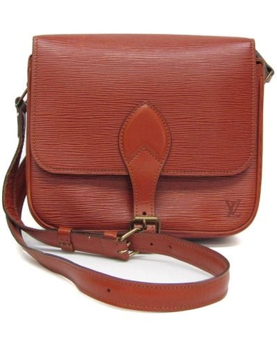 Louis Vuitton Cartouchière Leather Shopper Bag (pre-owned) - Red