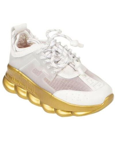 Versace 'chain Reaction' Sneakers Shoes - /gold - White