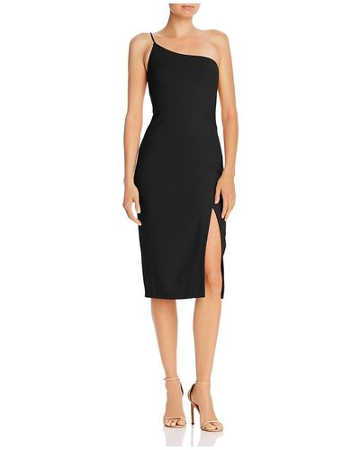 Likely Cassidy One Shoulder Sheath Cocktail Dress - Black