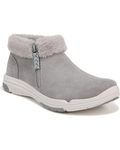Ryka Anchorage Mid Suede Cold Weather Booties - Gray