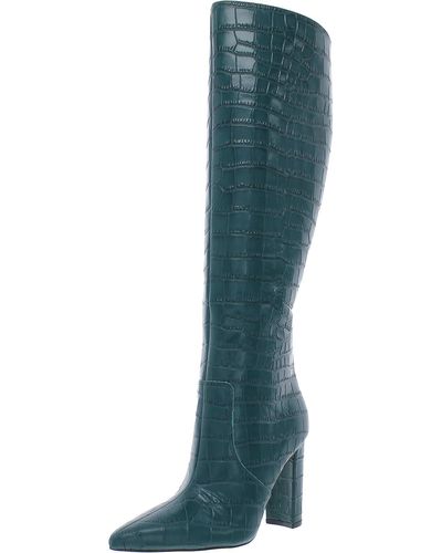 Marc Fisher Giancarlo Leather Tall Over-the-knee Boots - Green