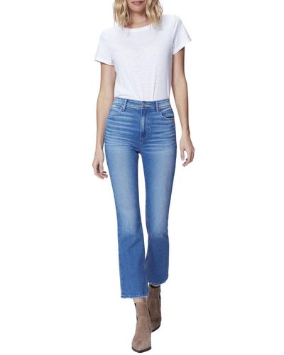 PAIGE Claudine Ankle Flare Jean - Blue