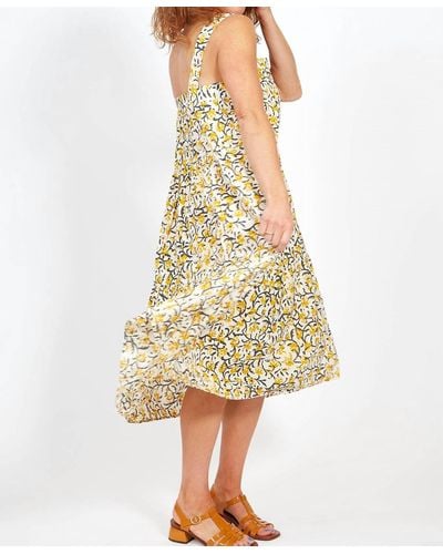 Lilla P Peplum Tank Dress - Yellow