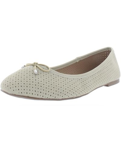 Esprit Orly Perforated Slip On Flats - Gray
