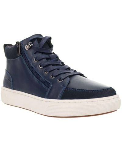 Propet Leather High-top Skate Shoes - Blue
