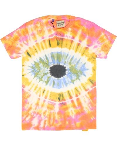 GALLERY DEPT. Eyeball Glitter Tie Dye T-shirt - Orange