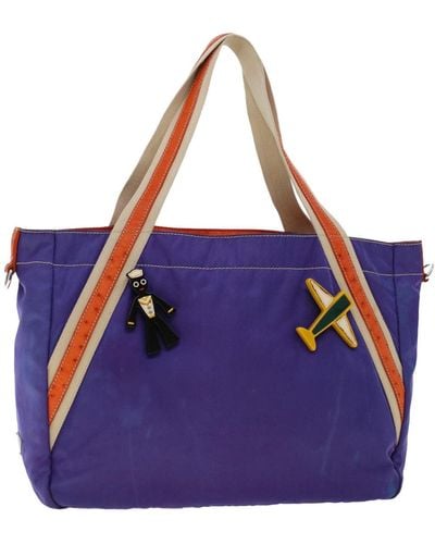 Prada Synthetic Tote Bag (pre-owned) - Purple